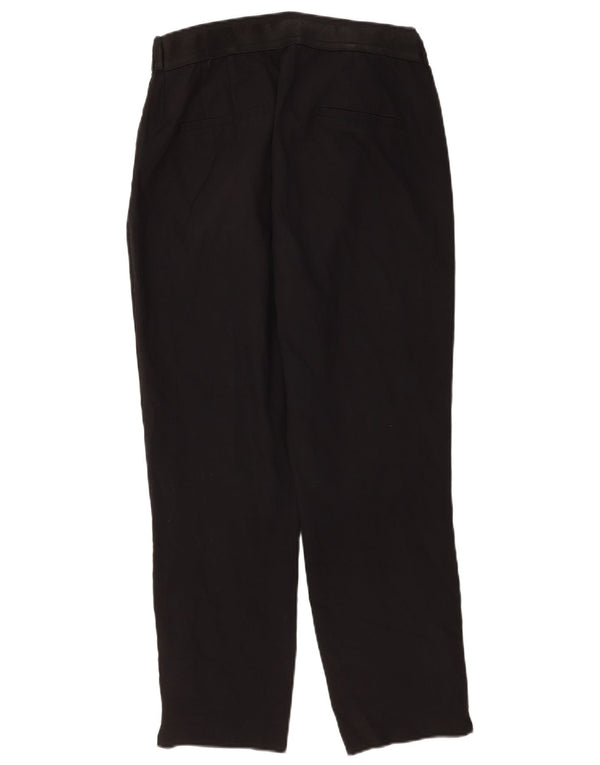 Zara Γυναικείο ίσιο παντελόνι Chino XL W32 L26 Μαύρο βαμβακερό