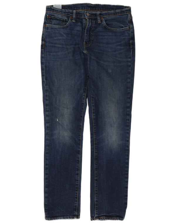 Levi's Mens 511 Slim Jeans W32 L32 Navy Blue Cotton