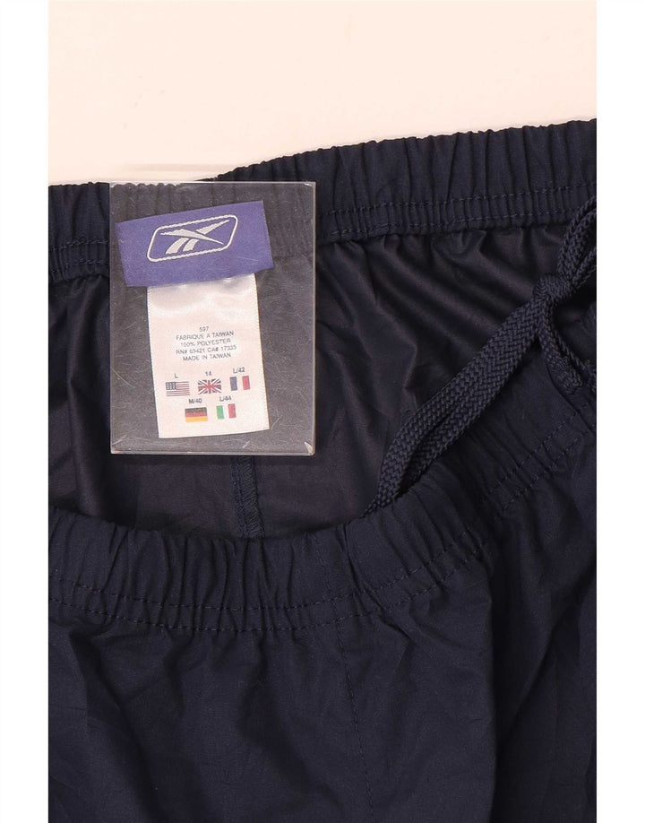 Γυναικεία αθλητική φόρμα Reebok Παντελόνι UK 14 Large Navy Blue Polyester