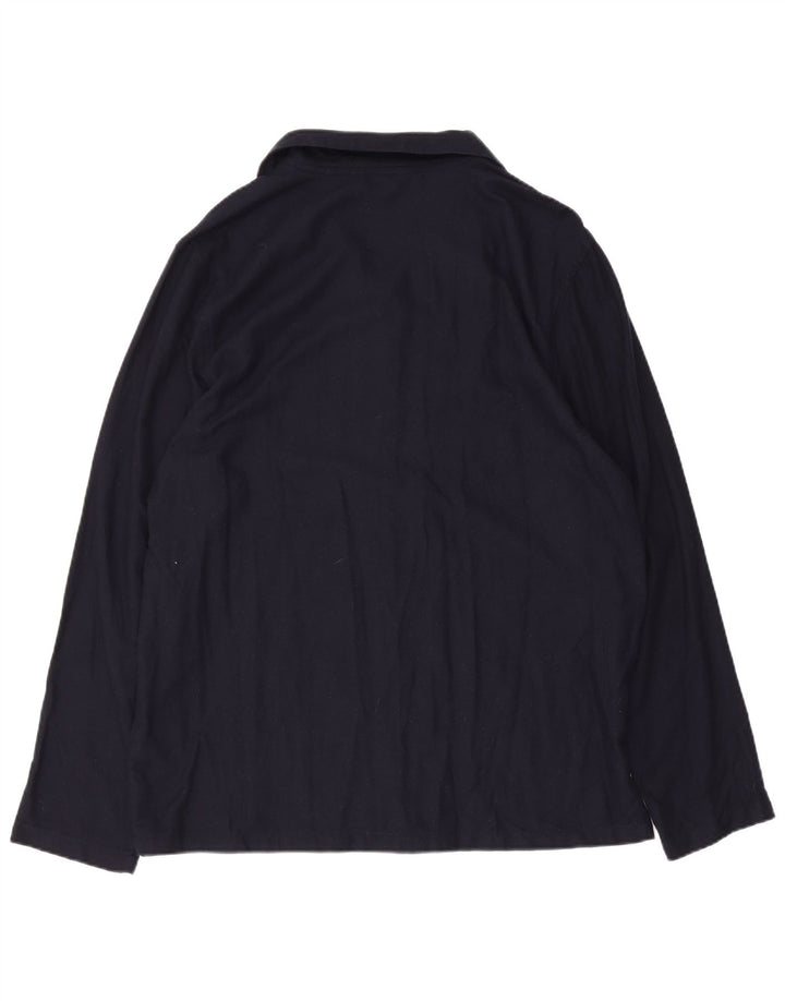 Ανδρικό πουκάμισο Tommy Hilfiger Large Navy Blue Check Viscose