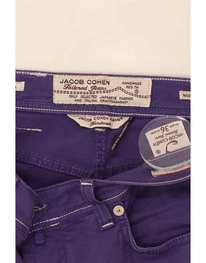 JACOB COHEN Womens Slim Jeans W36 L29 Purple Cotton Vintage Jacob Cohen and Second-Hand Jacob Cohen from Messina Hembry 