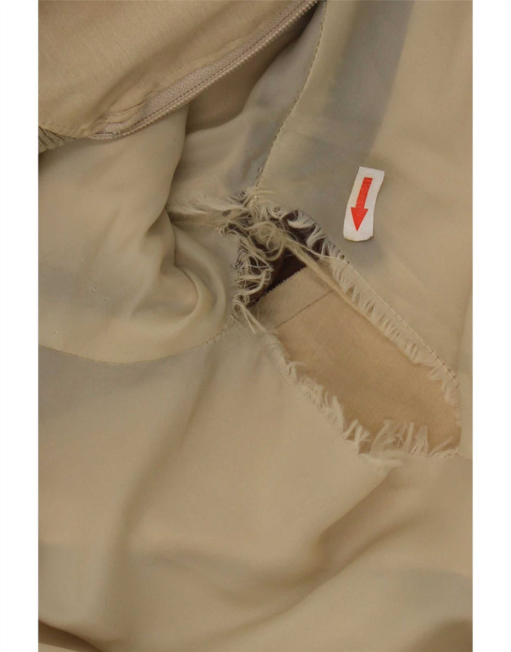 Vintage Ανδρικό Bomber Jacket UK 42 XL Beige Colourblock Polyester