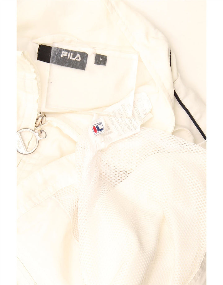 Fila Γυναικεία αθλητική φόρμα Top Jacket UK 16 Large White Polyester