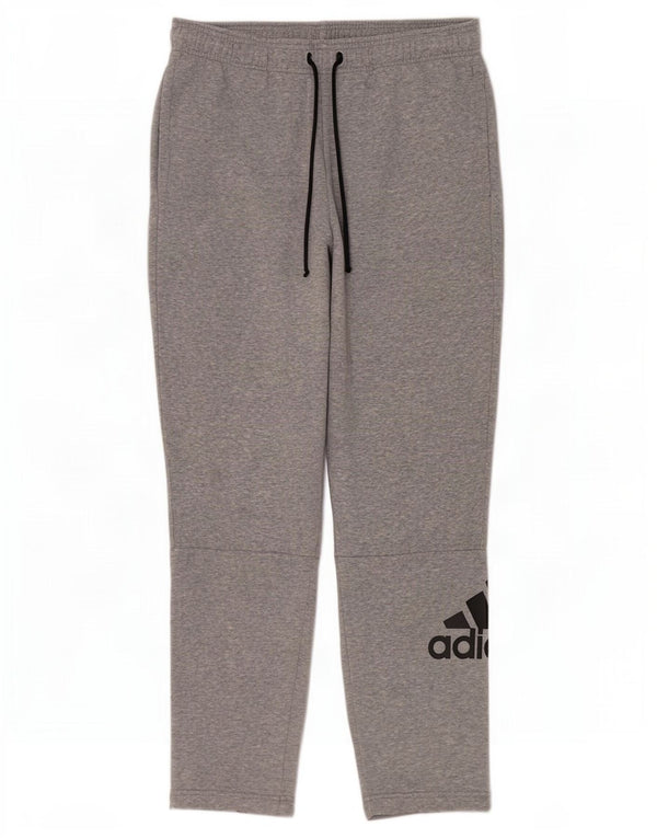 Ανδρική αθλητική φόρμα Adidas Graphic Παντελόνι μεγάλο γκρι βαμβακερό
