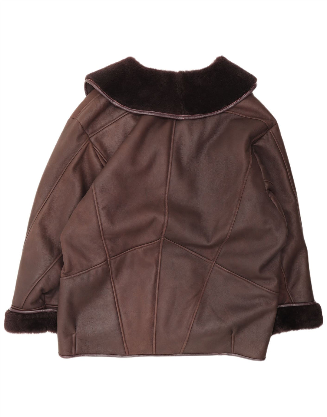 Vintage Γυναικείο Shearling Jacket UK 22 3XL Maroon