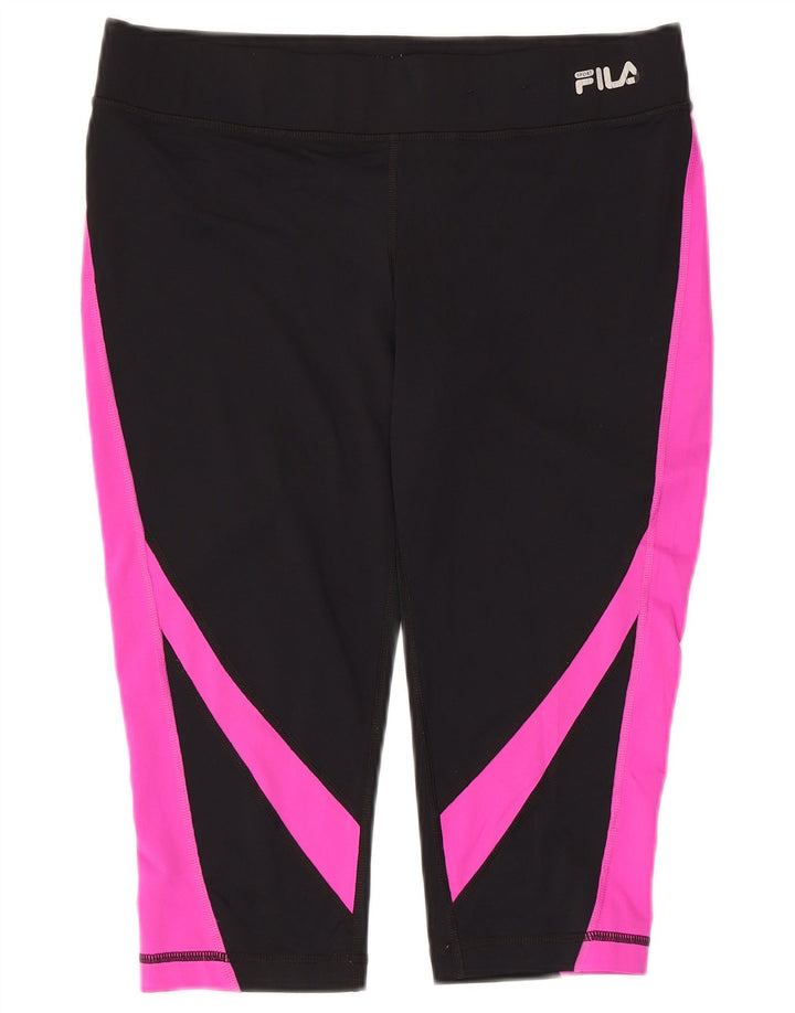 Fila Γυναικεία κολάν Capri UK 14 Medium Black Colourblock Polyester