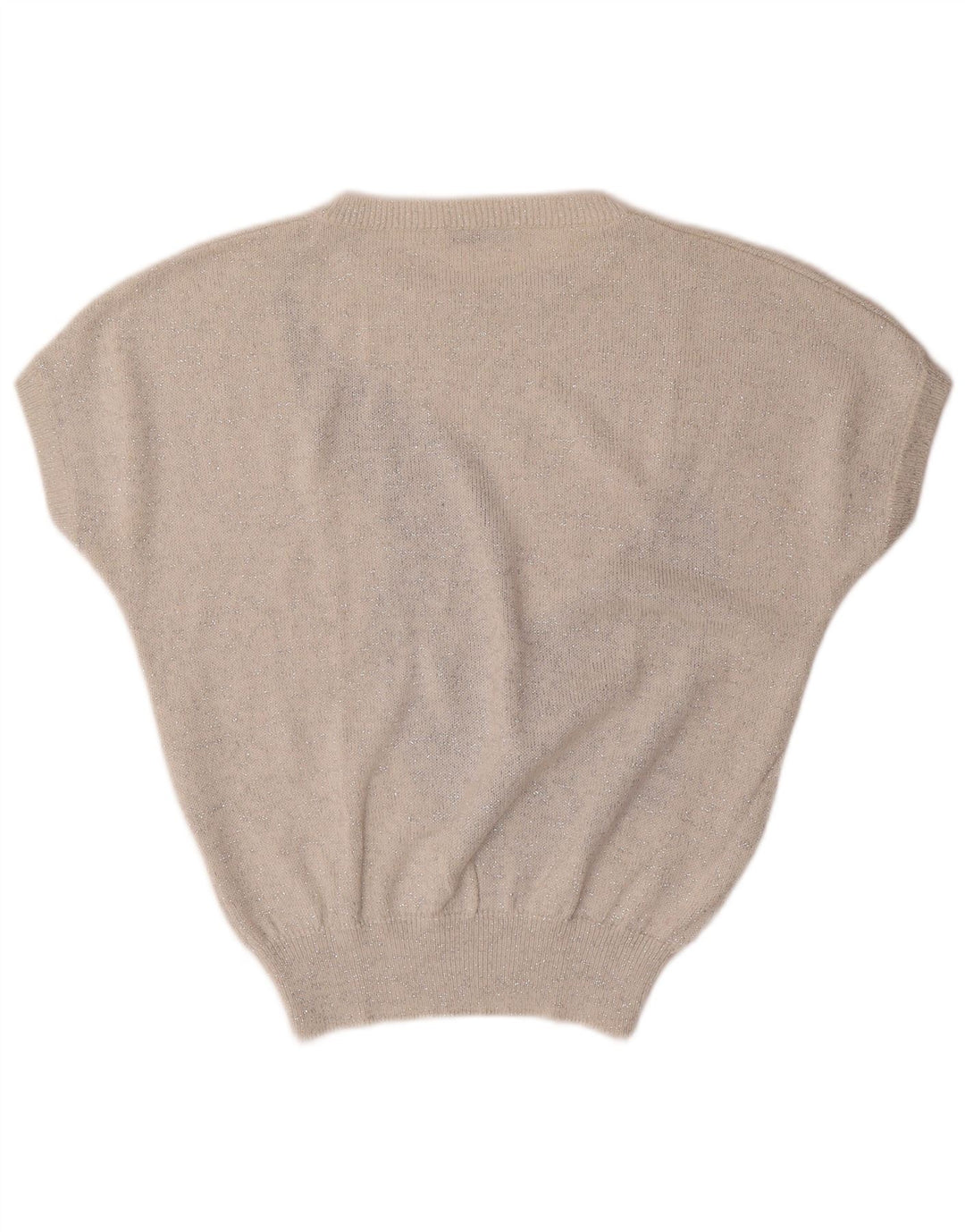 VINTAGE Γυναικείο πουλόβερ με λαιμόκαυστο UK 16 Large Off White Floral