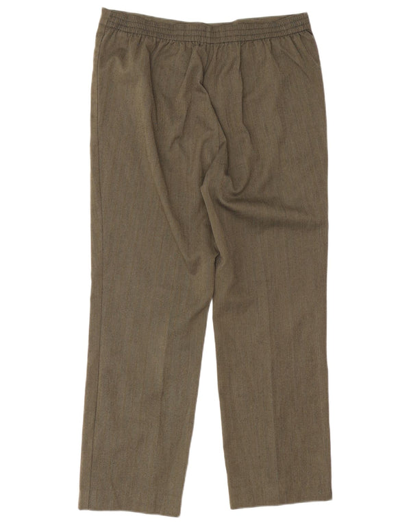 Marks & Spencer Γυναικείο Cropped Παντελόνι UK 14 Large W32 L26 Khaki
