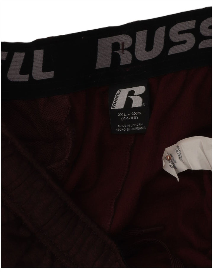 Ανδρική αθλητική φόρμα RUSSELL ATHLETIC Παντελόνι 2XL καφέ πολυεστέρα