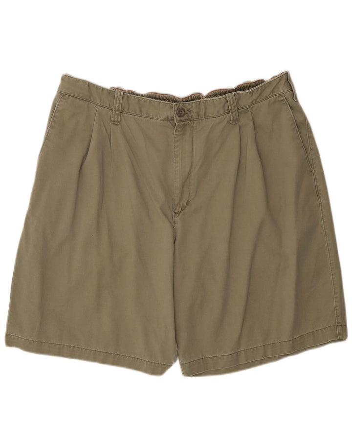 Eddie Bauer Ανδρικό ψηλό σορτς Chino W42 2XL από βαμβακερό χακί