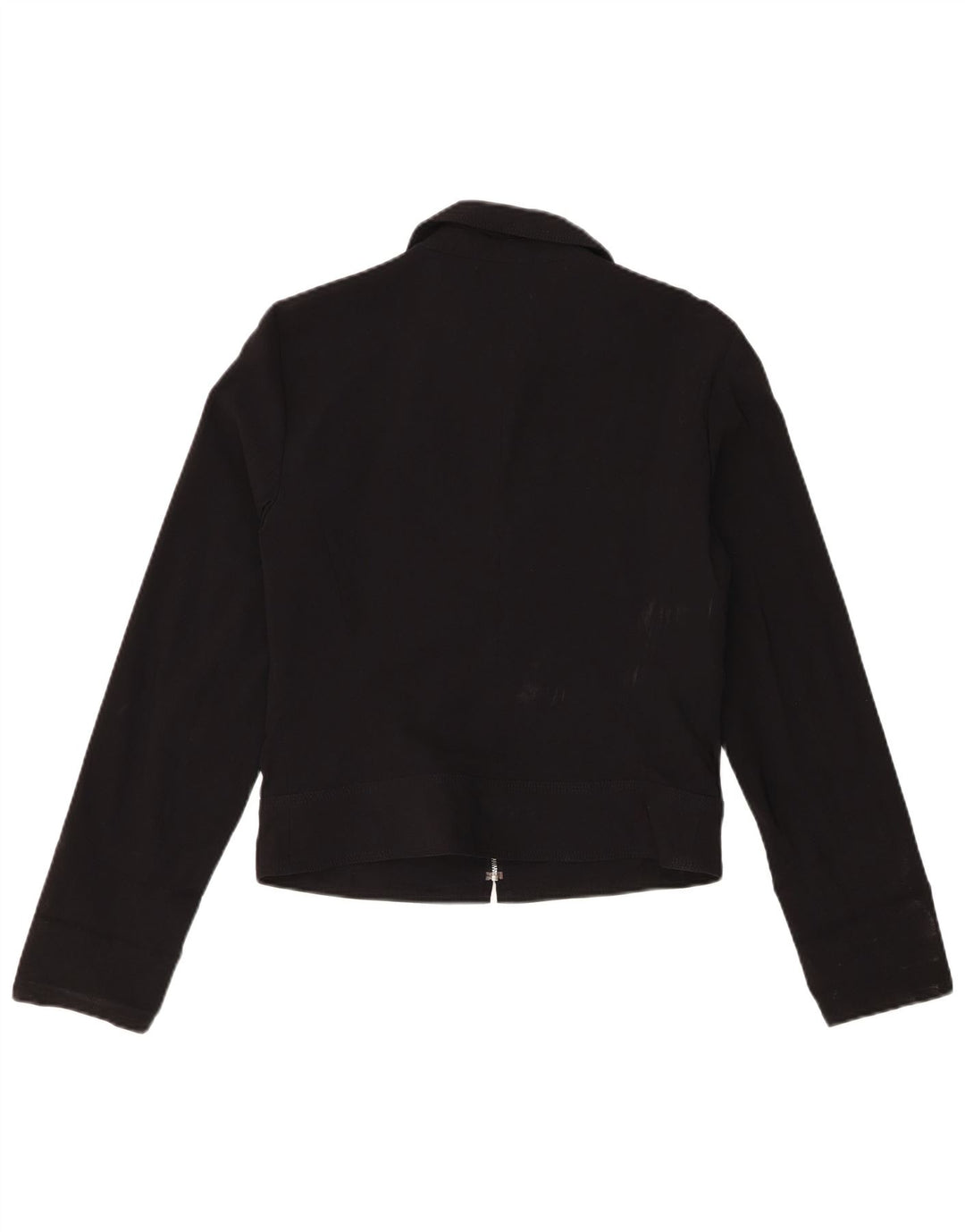 Zara Γυναικείο Bomber Jacket UK 14 Large Black Viscose