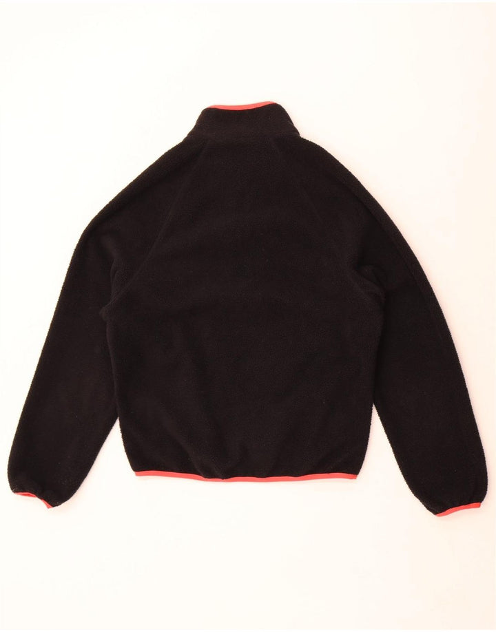 Adidas Γυναικείο Μπουφάν Fleece Oversized UK 6 XS Μαύρο Πολυεστέρας