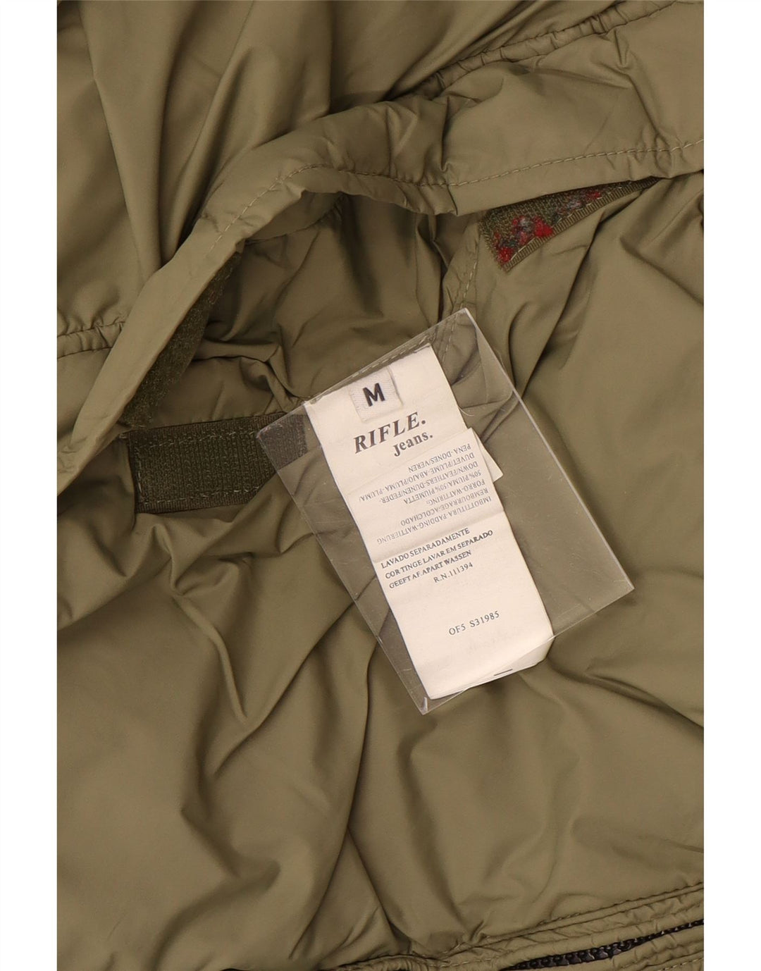 Ανδρικό μπουφάν Rifle Reversible padded UK 38 Medium Black Polyamide