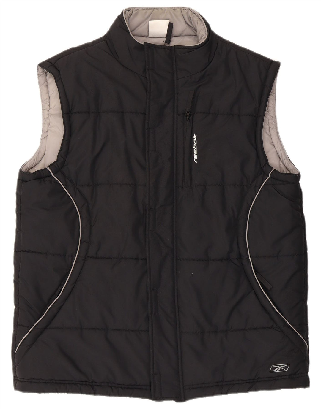 REEBOK Ανδρικά padded Gilet UK 40 Large Black Polyester