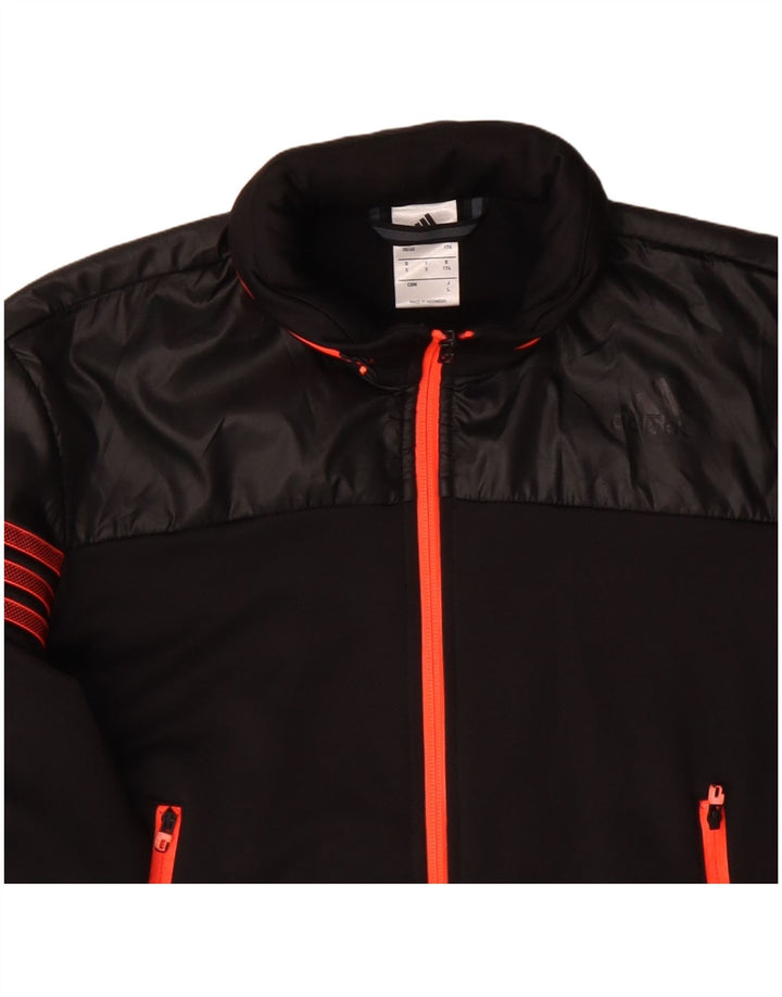 Ανδρική φόρμα με κουκούλα Adidas Top Jacket UK 38/40 Μεσαίο μαύρο πολυεστέρα
