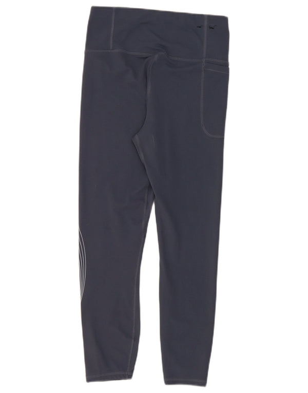 Under Armour Γυναικεία γραφικά Crop κολάν UK 12 Medium Blue Polyester