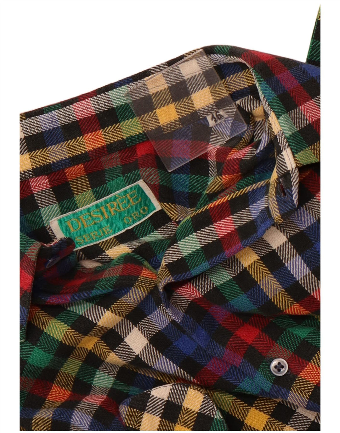 Ανδρικό φανελένιο πουκάμισο Desiree Μέγεθος 16 Μεγάλο πολύχρωμο καρό