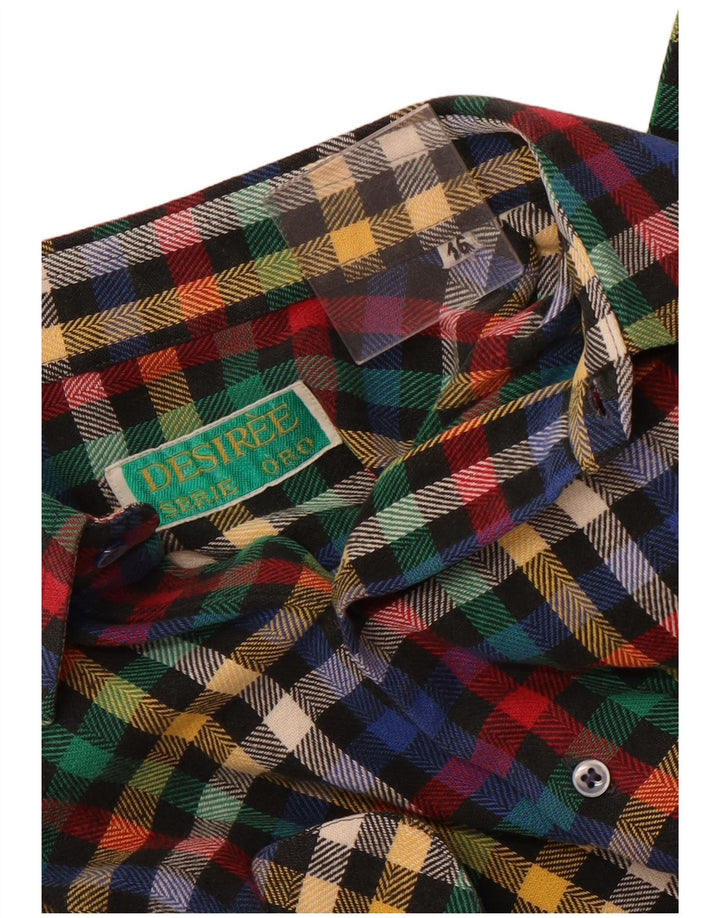 Ανδρικό φανελένιο πουκάμισο Desiree Μέγεθος 16 Μεγάλο πολύχρωμο καρό