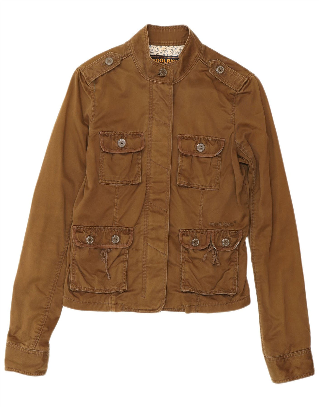 Woolrich Γυναικείο Military Jacket UK 12 Βαμβακερό μεσαίο καφέ