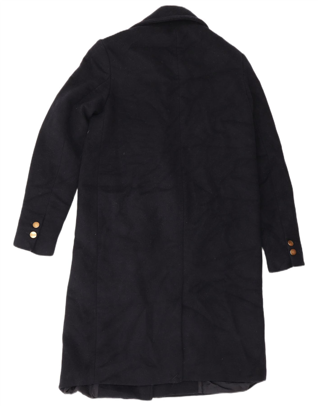 Zara Γυναικείο Παλτό με διπλό στήθος UK 14 Medium Navy Blue