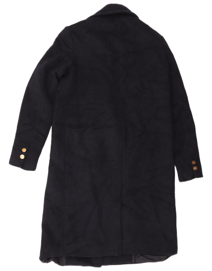 Zara Γυναικείο Παλτό με διπλό στήθος UK 14 Medium Navy Blue
