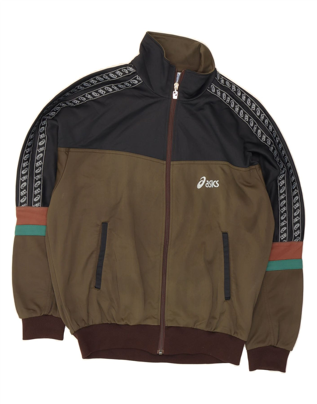 ASICS Ανδρική φόρμα Vintage Top Jacket IT 48 Medium Green Colourblock
