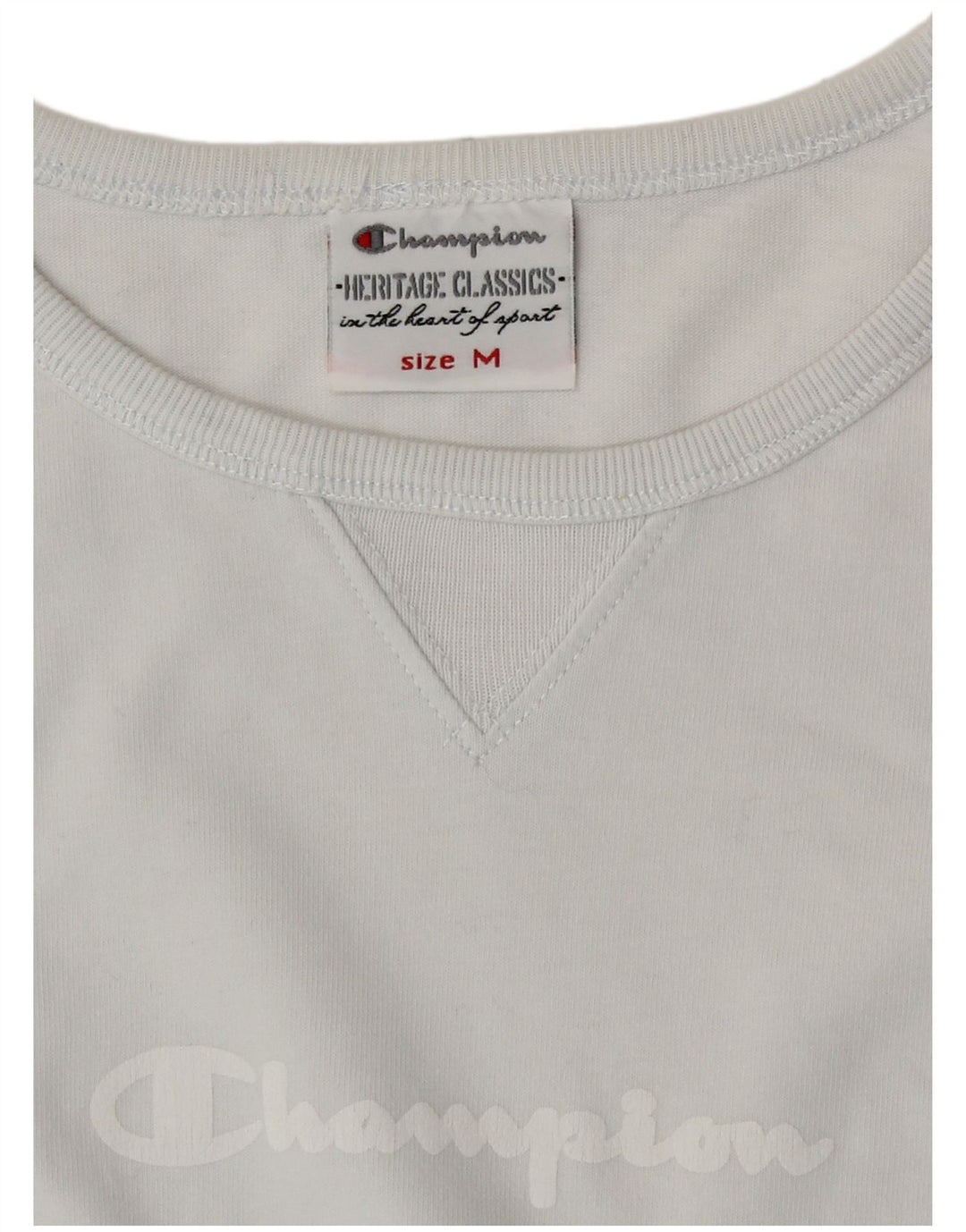 Champion Womens Heritage Classics Graphic Top Μακρύ μανίκι UK 12 Medium Blue