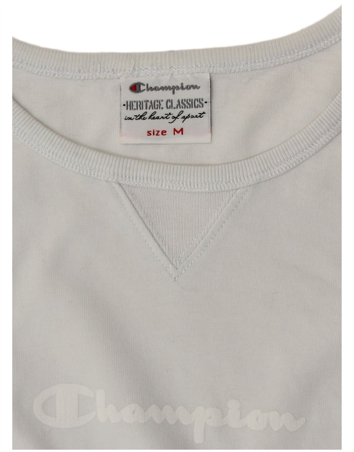 Champion Womens Heritage Classics Graphic Top Μακρύ μανίκι UK 12 Medium Blue