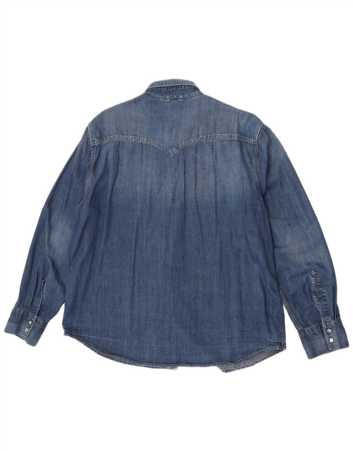 Ανδρικό τζιν πουκάμισο Levi's 2XL μπλε βαμβακερό