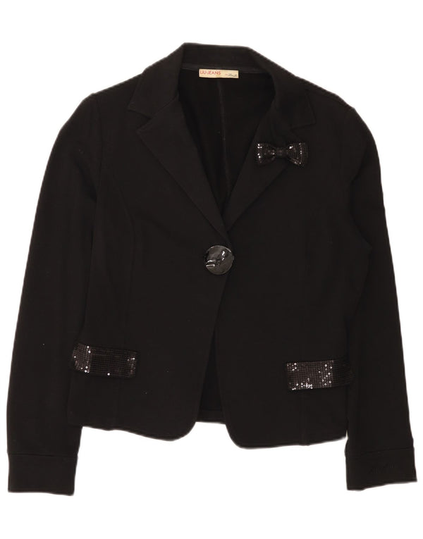 Liu Jo Γυναικείο Μπουφάν Blazer UK 18 XL Μαύρο βαμβακερό