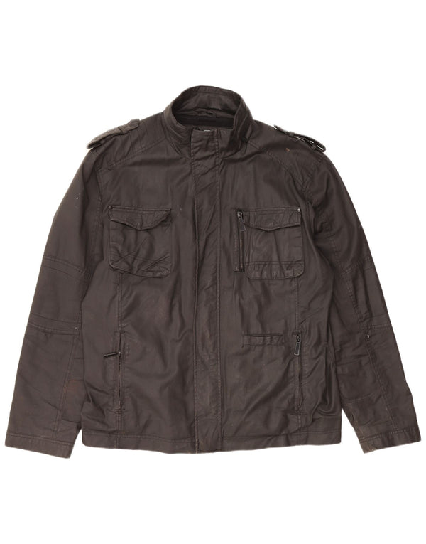 Vintage Ανδρικό Στρατιωτικό Μπουφάν UK 42 XL Μαύρο βαμβακερό