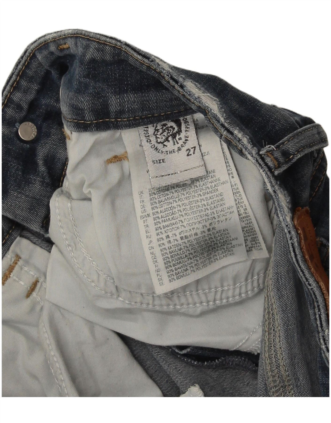 Diesel γυναικείο ίσιο τζιν W27 L30 Μπλε βαμβακερό