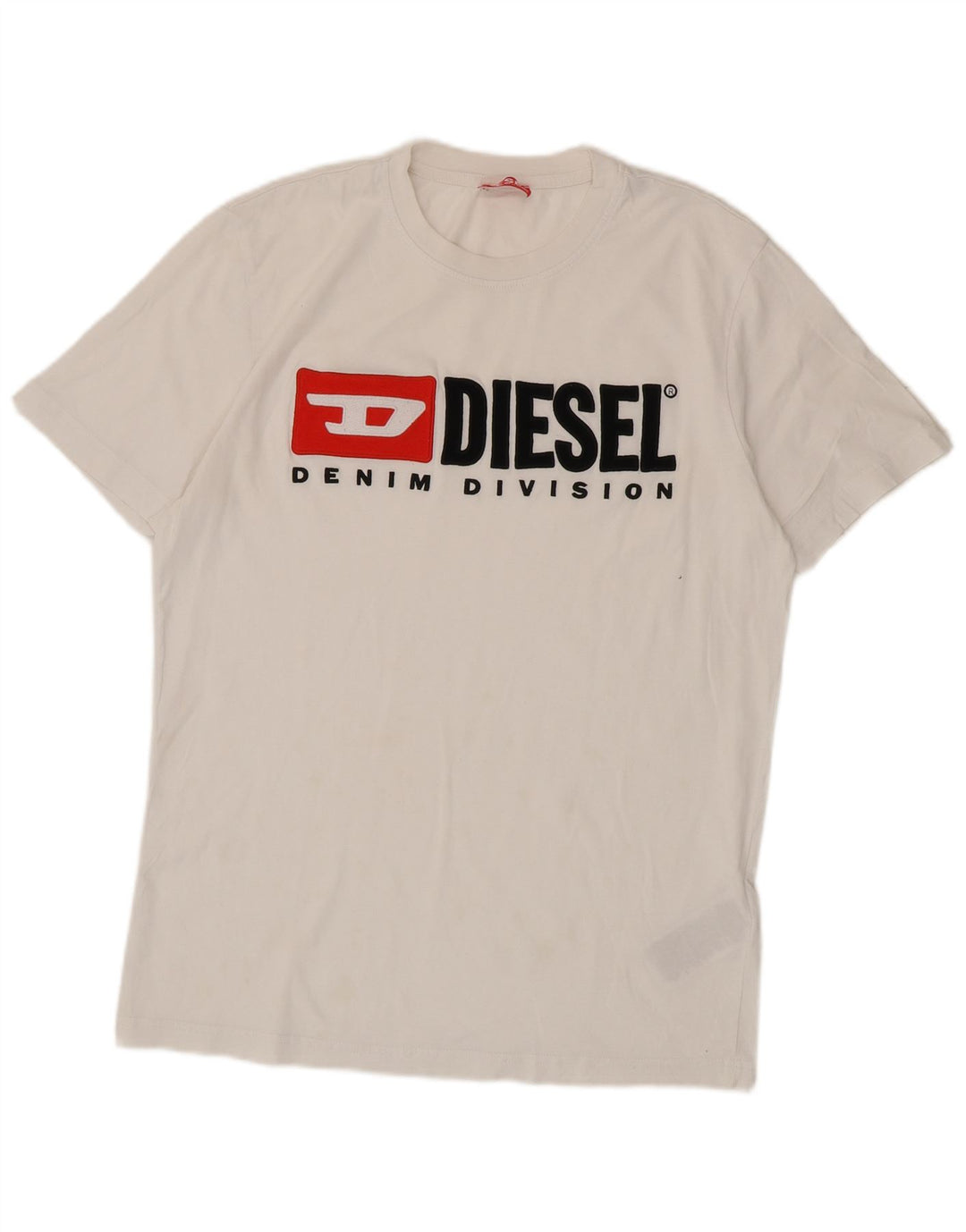 Ανδρικό γραφικό T-Shirt Diesel Top XL Λευκό βαμβακερό