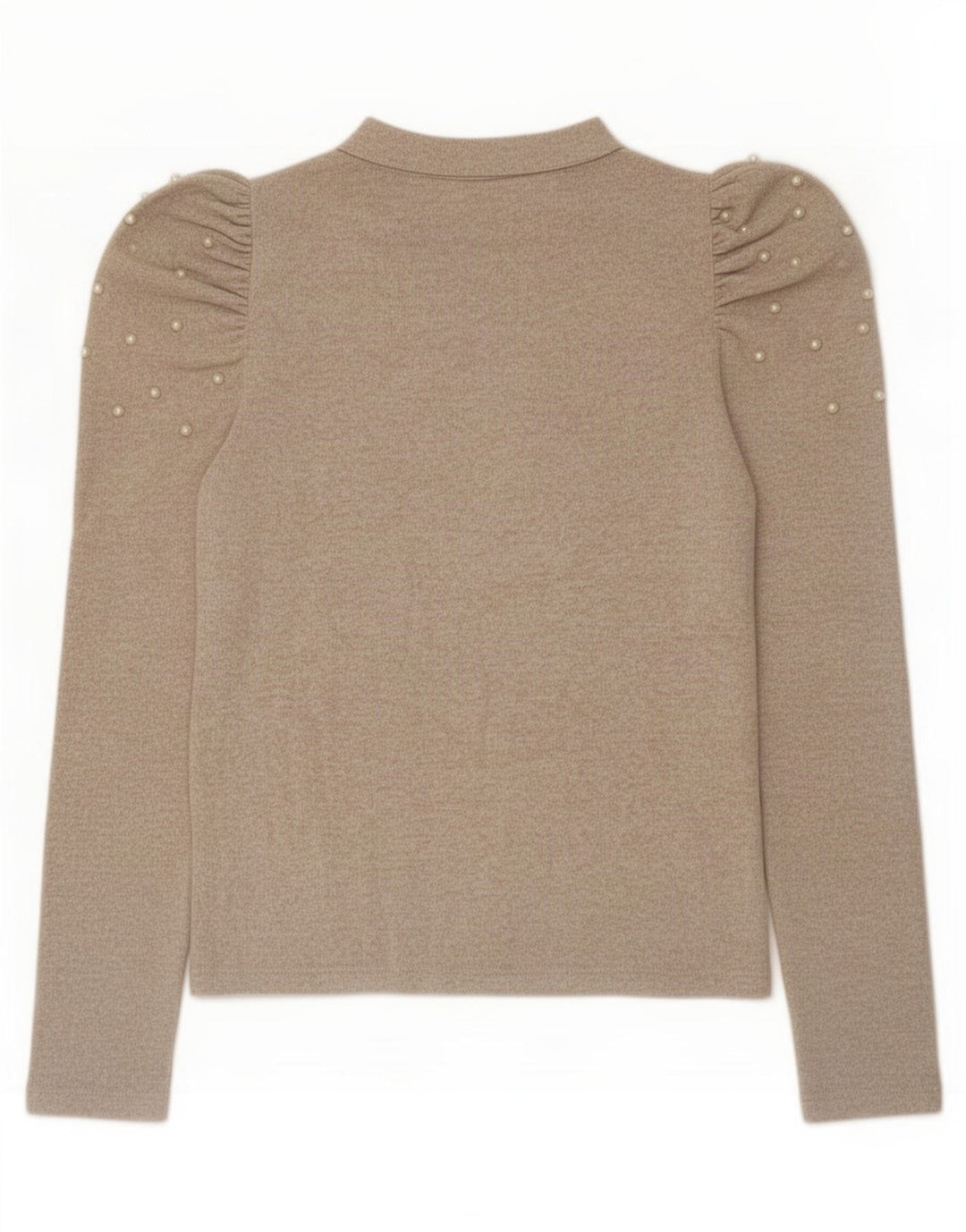 Zara γυναικείο τοπ μακρυμάνικο UK 12 Medium Beige Flecked
