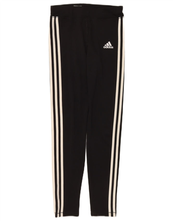 Adidas Girls Climalite κολάν 13-14 ετών Μεγάλο μαύρο πολυεστέρα