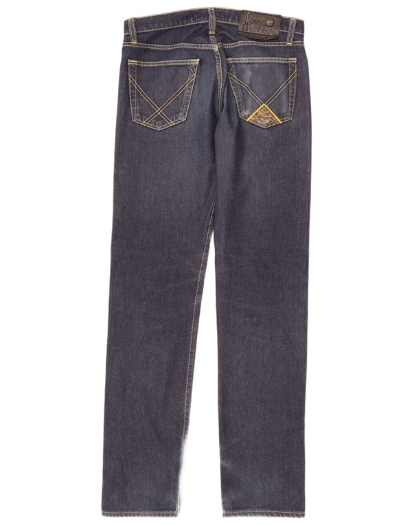 Roy Rogers Γυναικεία Slim Jeans IT 46 Large W32 L34 Navy Blue Cotton