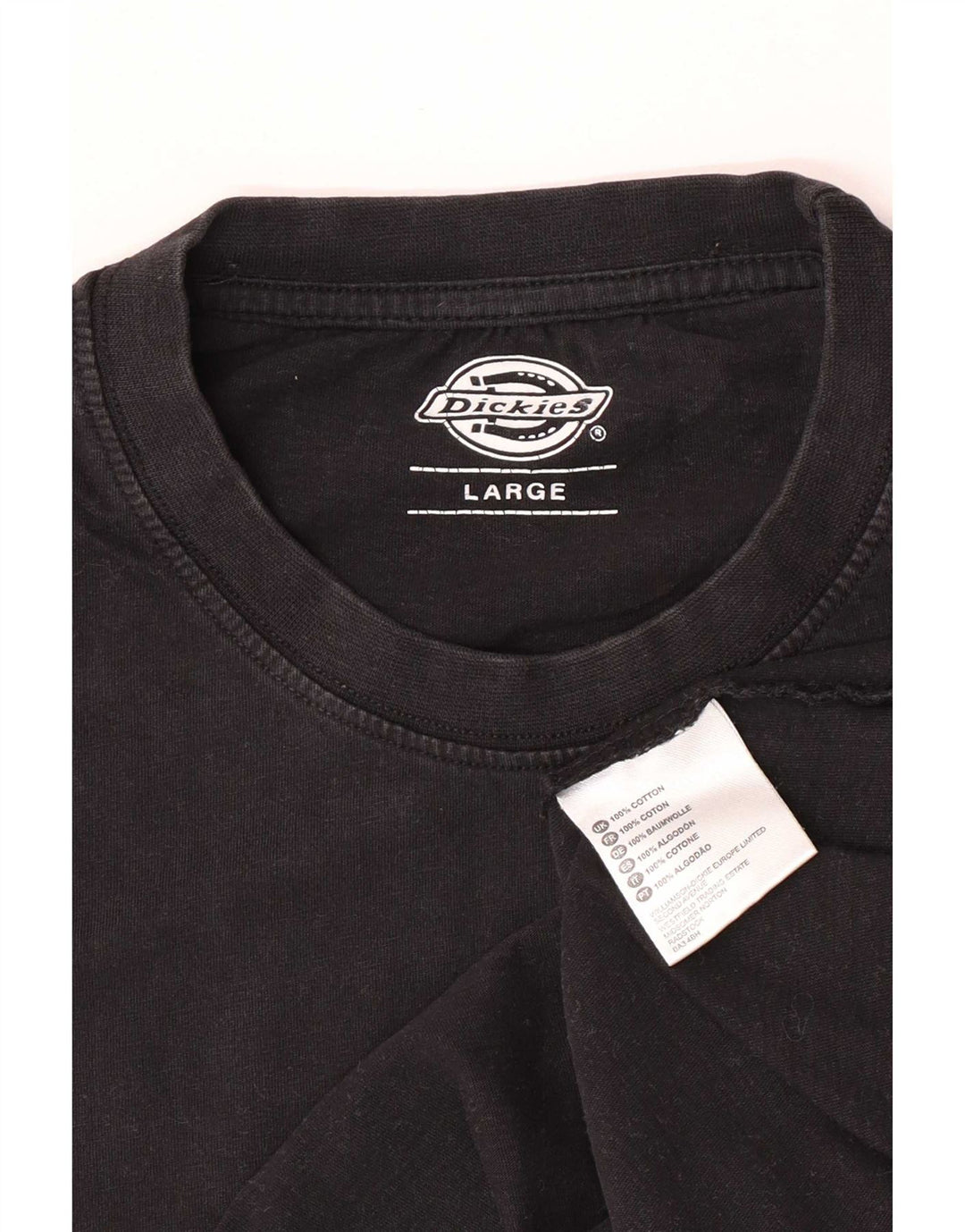 Ανδρικό T-Shirt Dickies Top Large Μαύρο Βαμβακερό