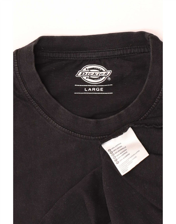 Ανδρικό T-Shirt Dickies Top Large Μαύρο Βαμβακερό