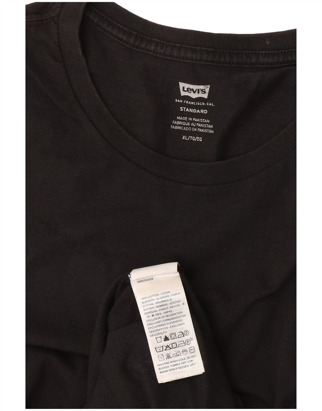 Ανδρικό T-Shirt Levi's Standard Top XL Μαύρο βαμβακερό