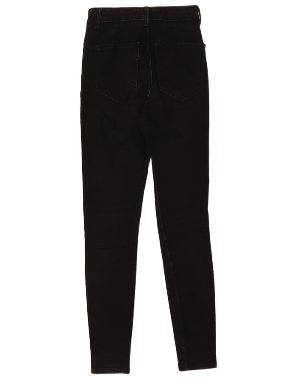 Zara Γυναικείο Ψηλό Skinny Jeans EU 36 XS W26 L29 Μαύρο