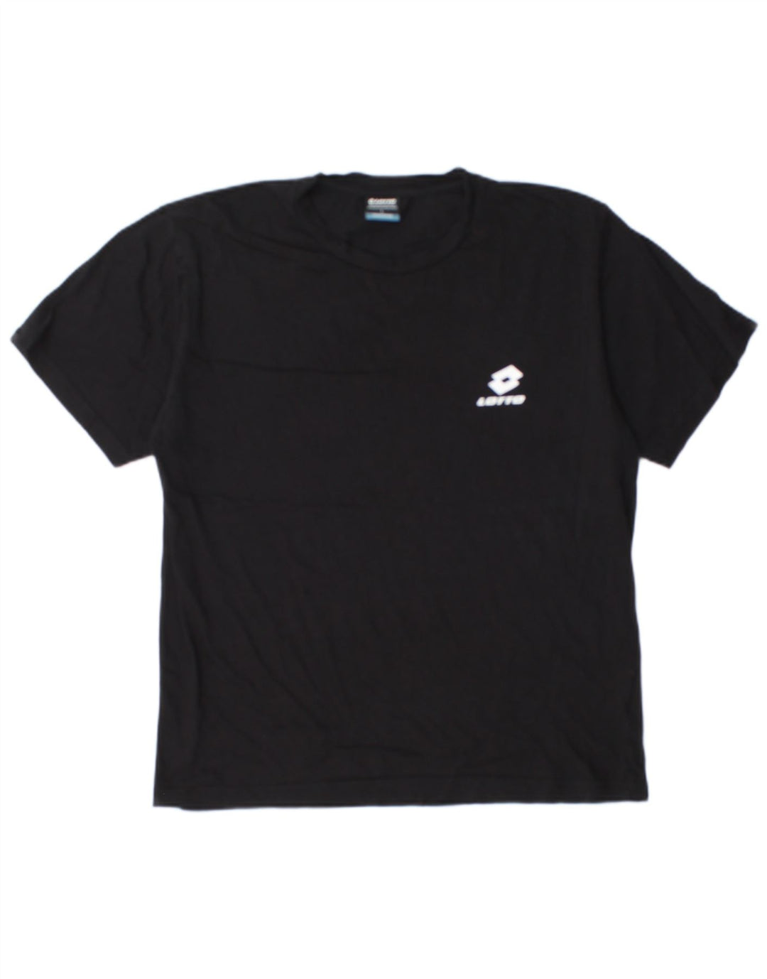Lotto Ανδρικό T-Shirt Top μεγάλο μαύρο βαμβακερό