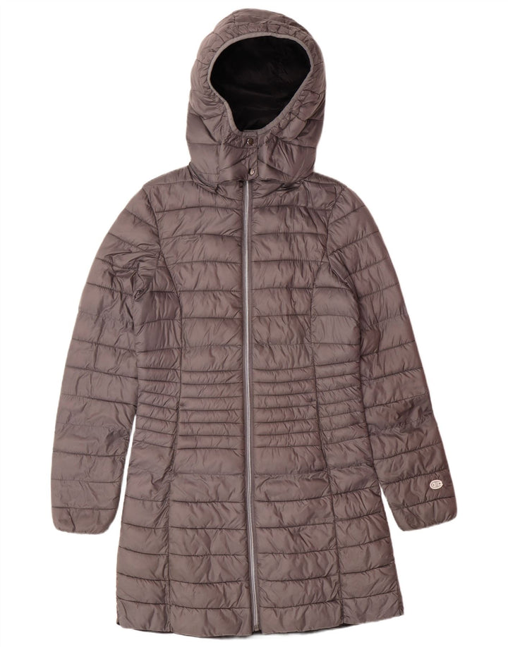 CHAMPION Γυναικείο παλτό με κουκούλα με επένδυση IT 42 Medium Grey Polyamide
