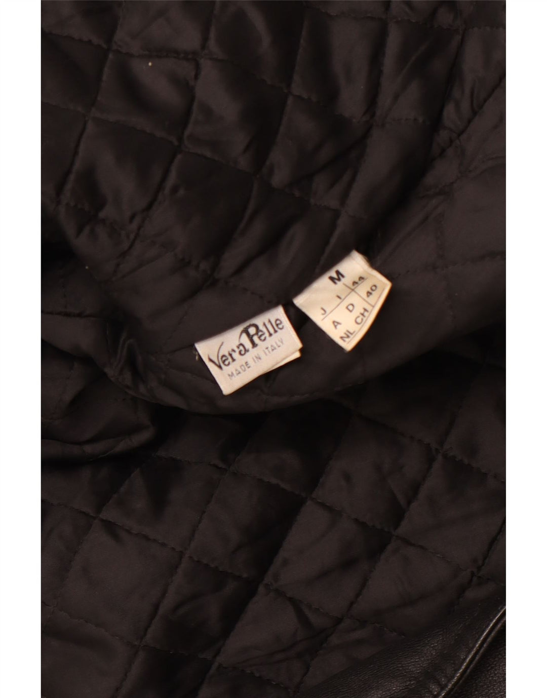 VINTAGE Γυναικείο Δερμάτινο Μπουφάν Biker UK 14 Μεσαίο Μαύρο Δερμάτινο