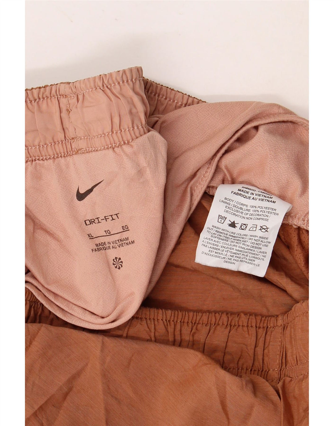 Γυναικείο αθλητικό σορτς NIKE Dri Fit UK 18 XL καφέ πολυεστέρας