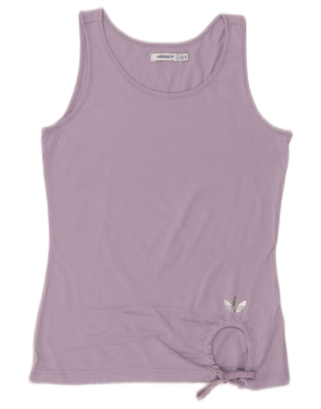 ADIDAS Womens Vest Top IT 44 Medium Purple Cotton