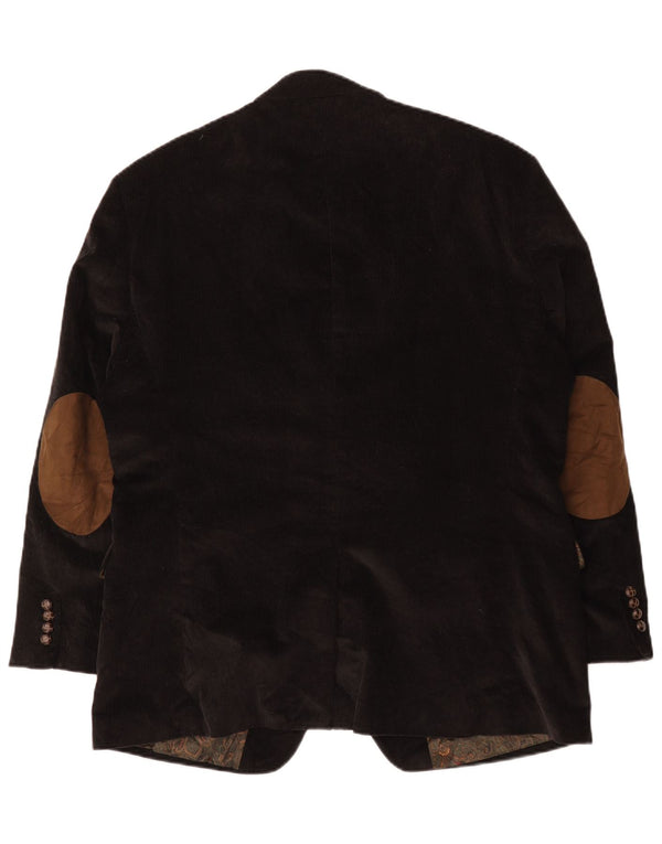 Ralph Lauren Ανδρικό 2 κουμπιά κοτλέ σακάκι μπλέιζερ UK 44 XL μαύρο βαμβακερό