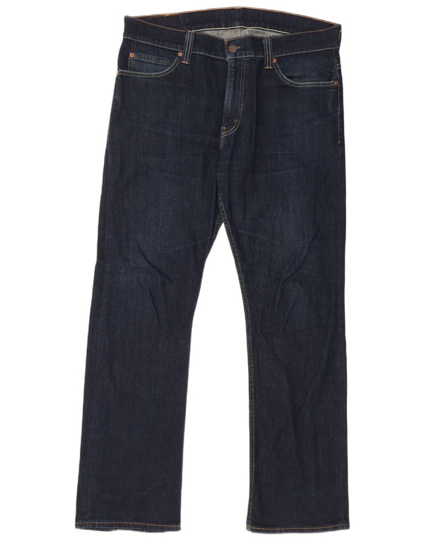 Levi's Mens 506 Straight Jeans W38 L32 Navy Blue Cotton
