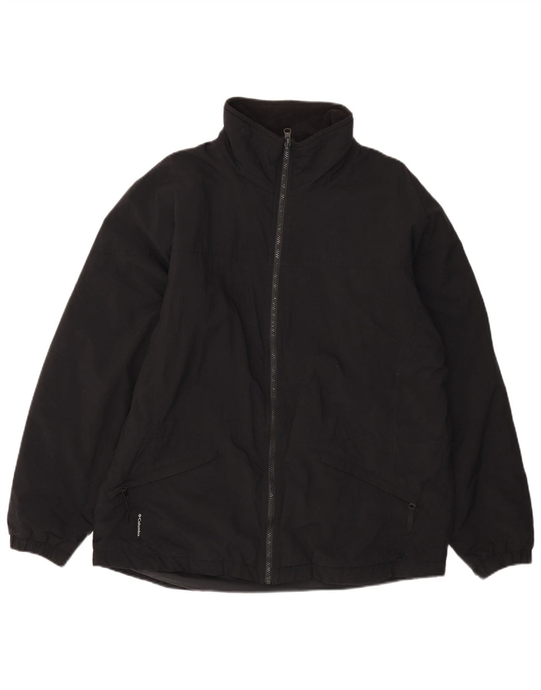 Γυναικείο μπουφάν COLUMBIA Loose Fit Windbreaker UK 16 Large Black Nylon