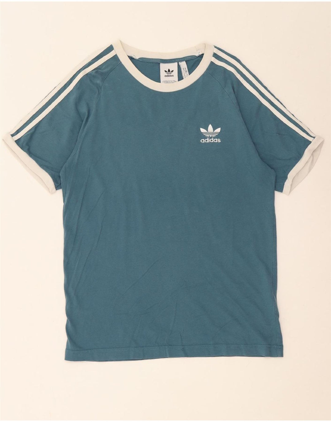 Ανδρικό T-Shirt ADIDAS Τοπ μεσαίο μπλε βαμβακερό