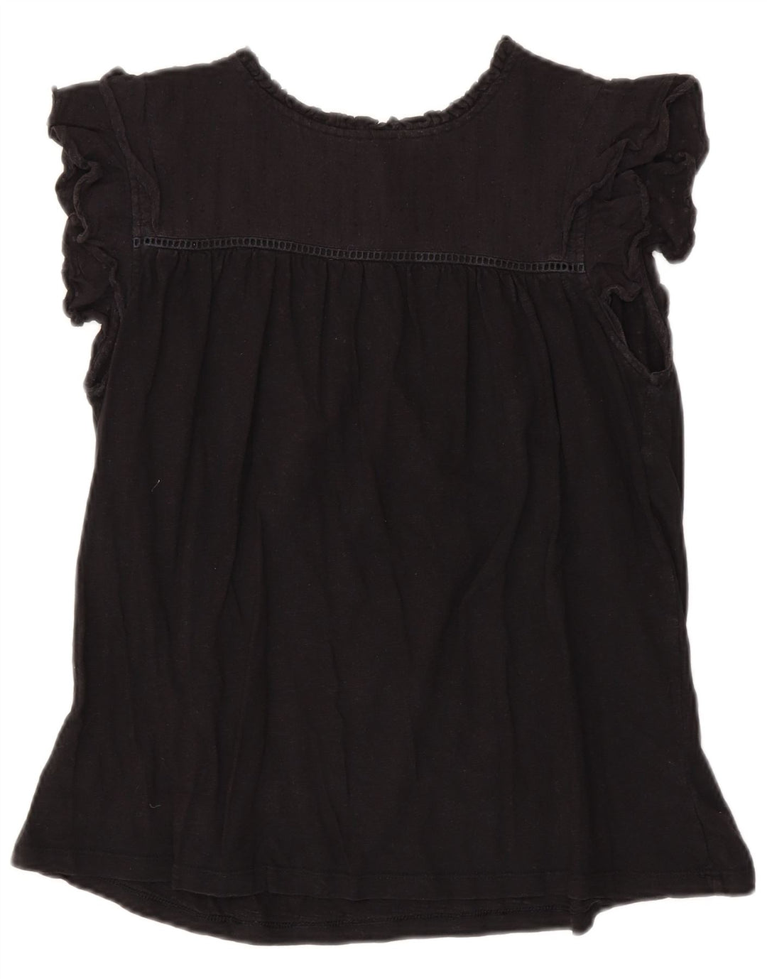 Γυναικεία μπλούζα Fat Face Top UK 14 Large Black Cotton